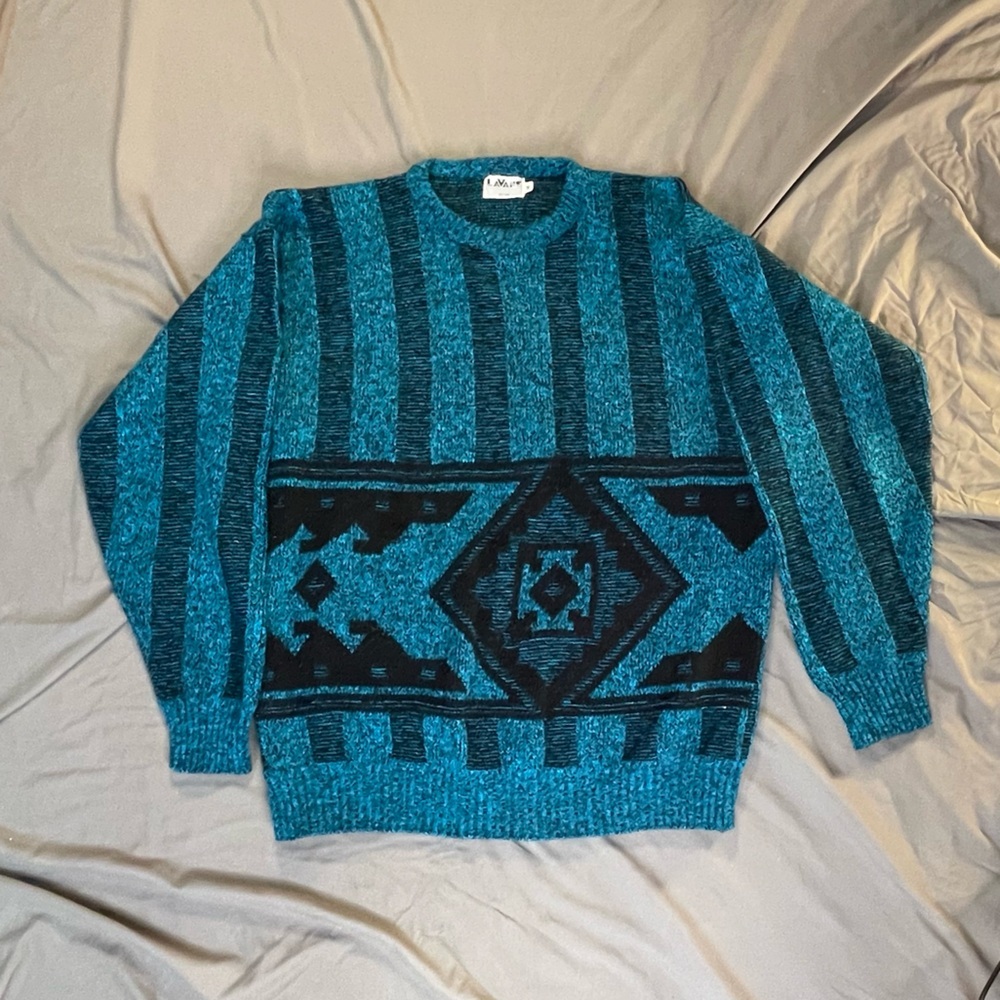 Vintage 1980’s/90's Lavane New York Aztec/Southwest Pullover Sweater Medium